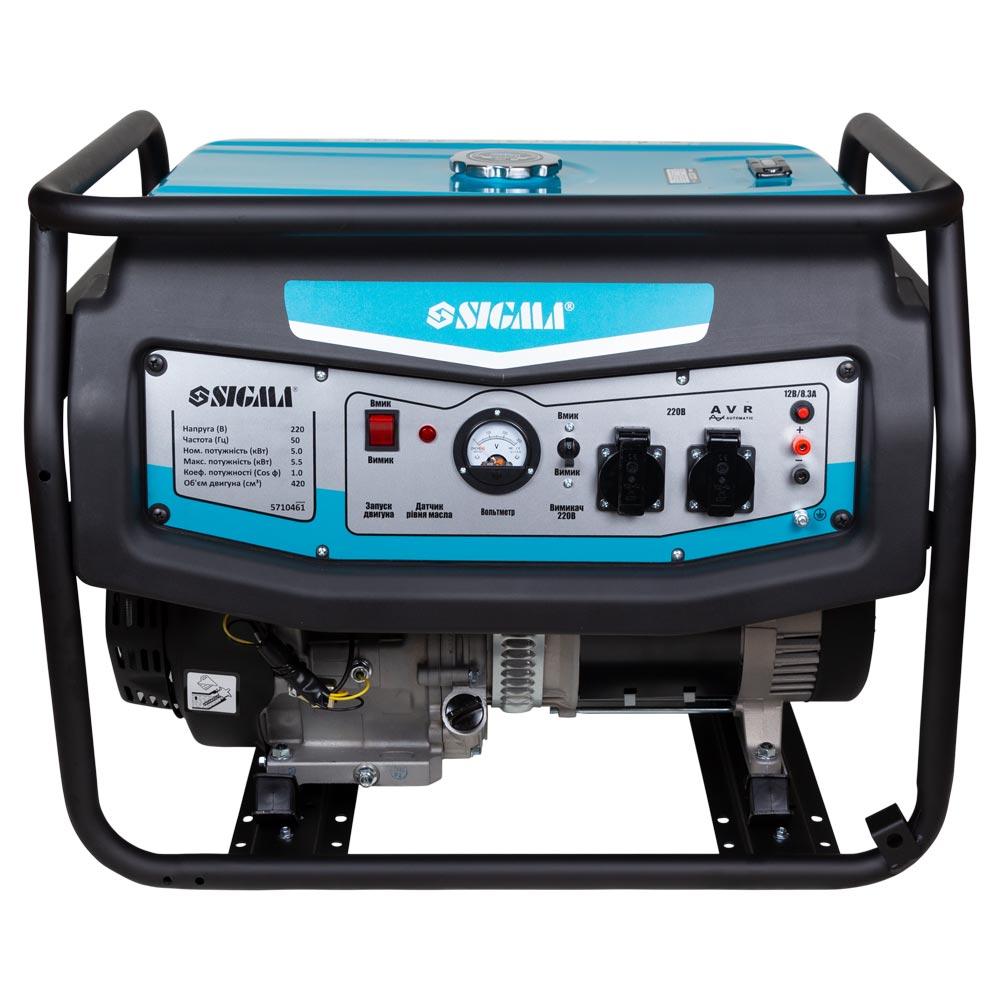 Газовий генератор 5.0/5.5кВт 4-х тактний ручний запуск SIGMA 5710461, фото №2
