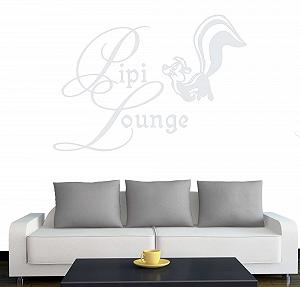 Наклейка на двері та стіни PIPI Lounge 30 см x 21 см Біла - Фото 1