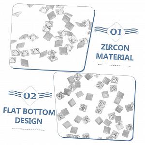 Набор из 50 плоских украшений для ногтей, драгоценные камни для ногтей, 3D подвески для ногтей, декоративные подвески для ногтей, подвески для ногтей synthetic.ua - Фото 1