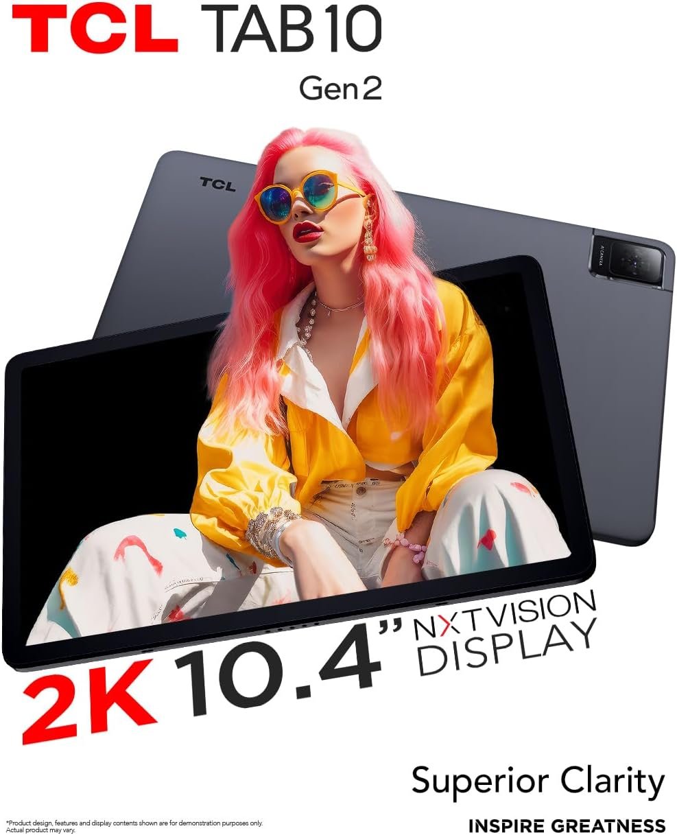 Планшет 10.4" TCL TAB 10 Gen2 4/64 Gb 8 ядер Android 13 10 6000 mAh Сірий, фото №7