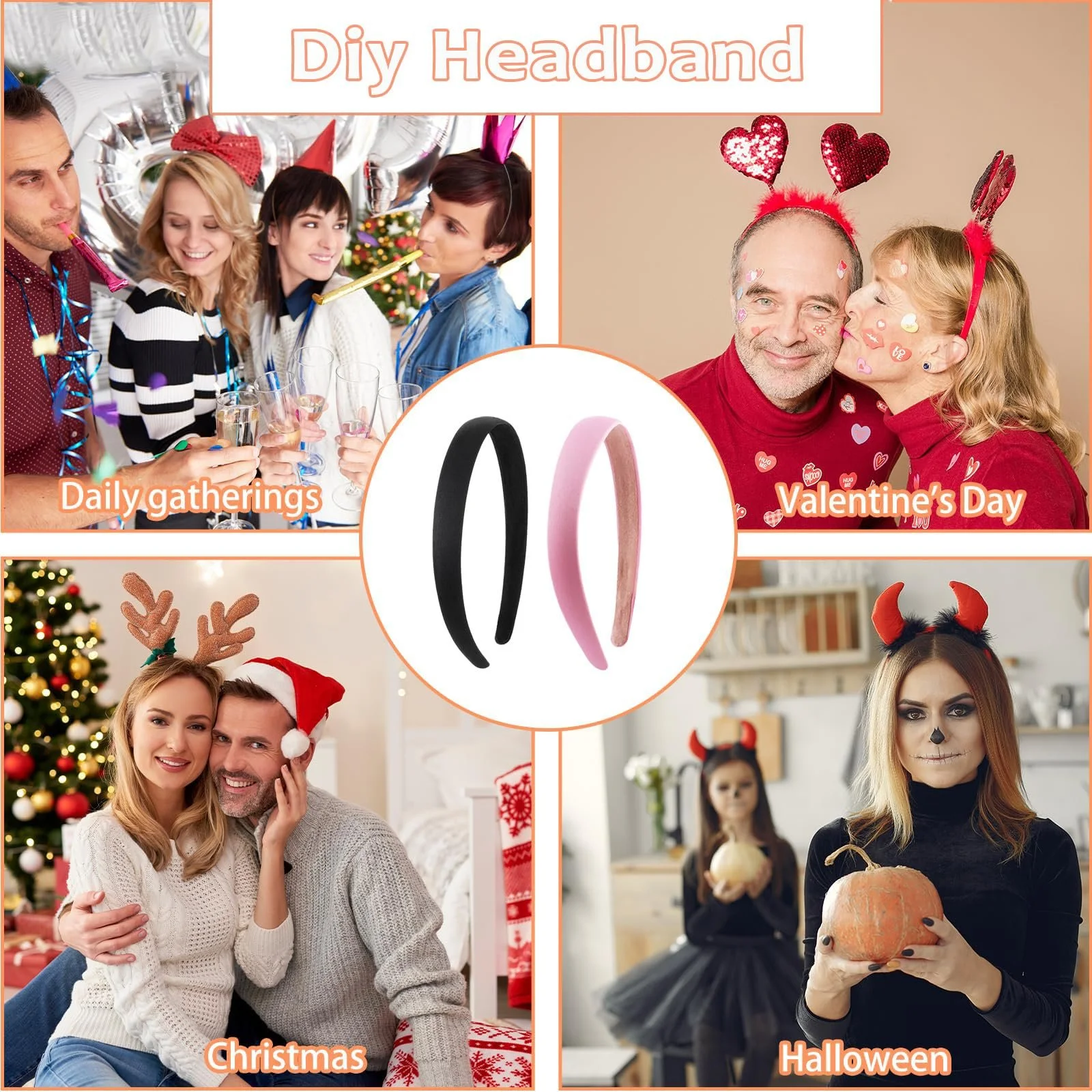 Обруч Атласний Однотонний, фото №7 Обруч Атласний Однотонний, фото №7