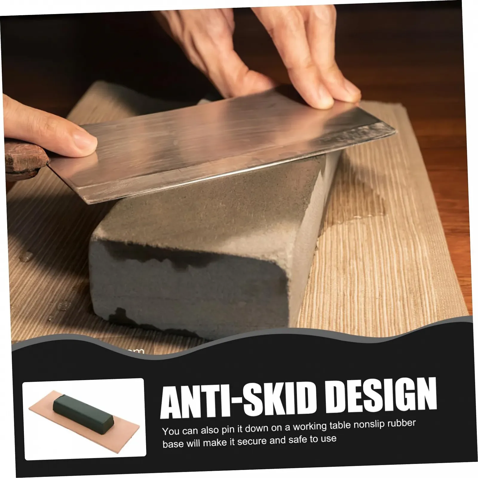 Набор для заточки и полировки Holibanna 2 предмета кожаный блок и полировочный воск, фото №6