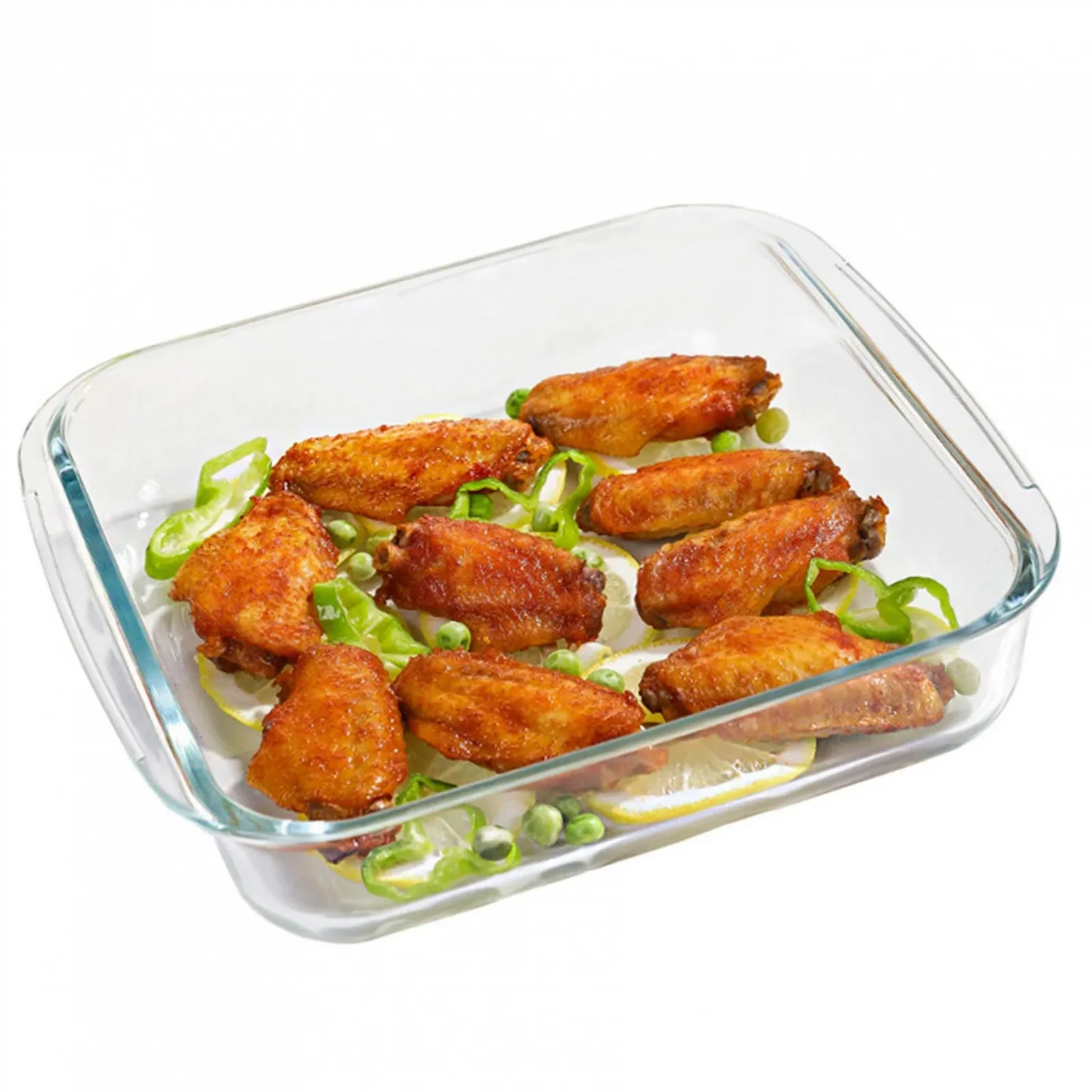 Форма для запекания стеклянная 9,7 x 8,6 x 2 квадратная термостойкая до 400 °C, фото №3