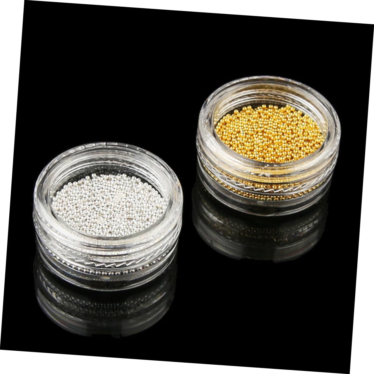 Стразы для ногтей FRCOLOR 3 шт., серебряные украшения для ногтей, круглые бусины для маникюра, стальные шарики для ногтей, фото №7