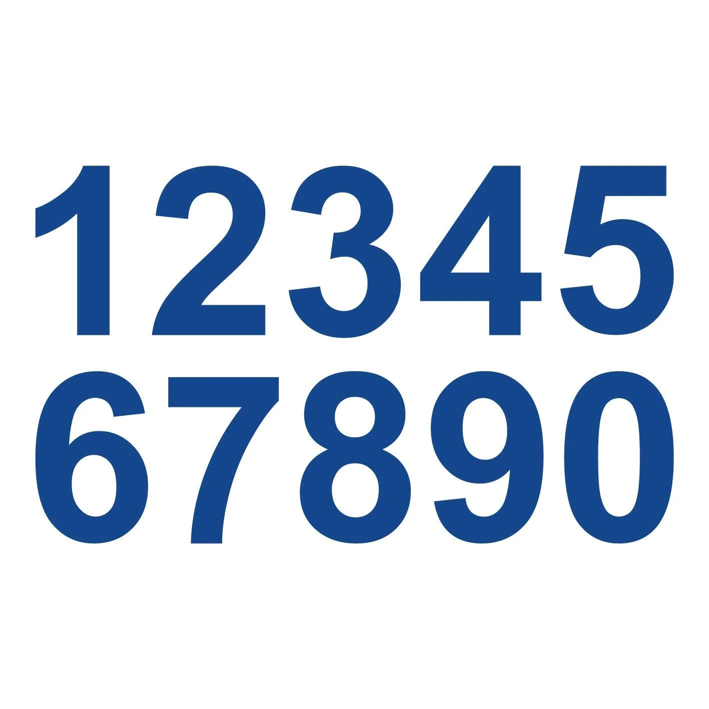 Наклейки Glue on 200 цифр 2 см Матовые или глянцевые, фото №1