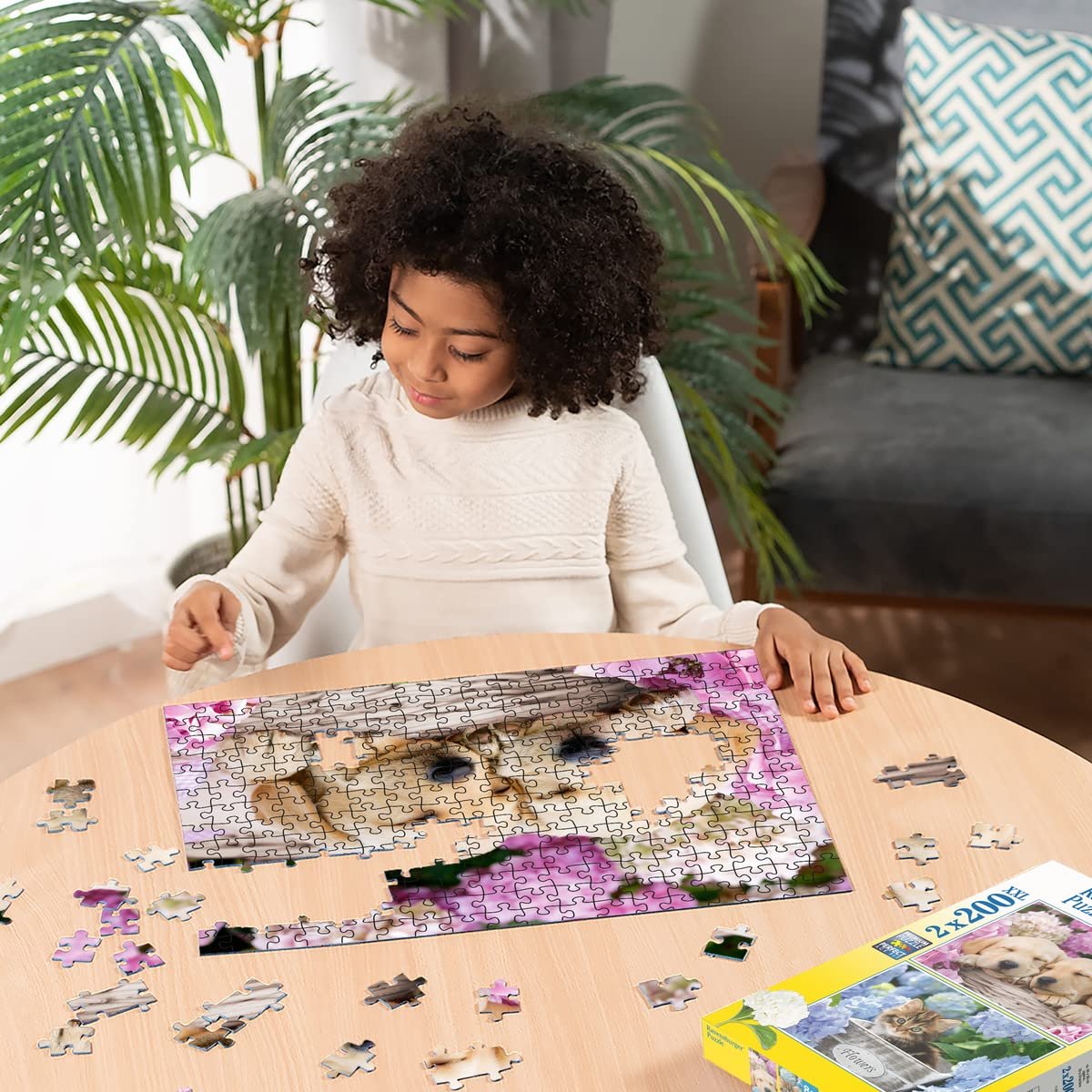 Пазл Ravensburger 80568 Собаки и котята 2 x 200 элементов, фото №5