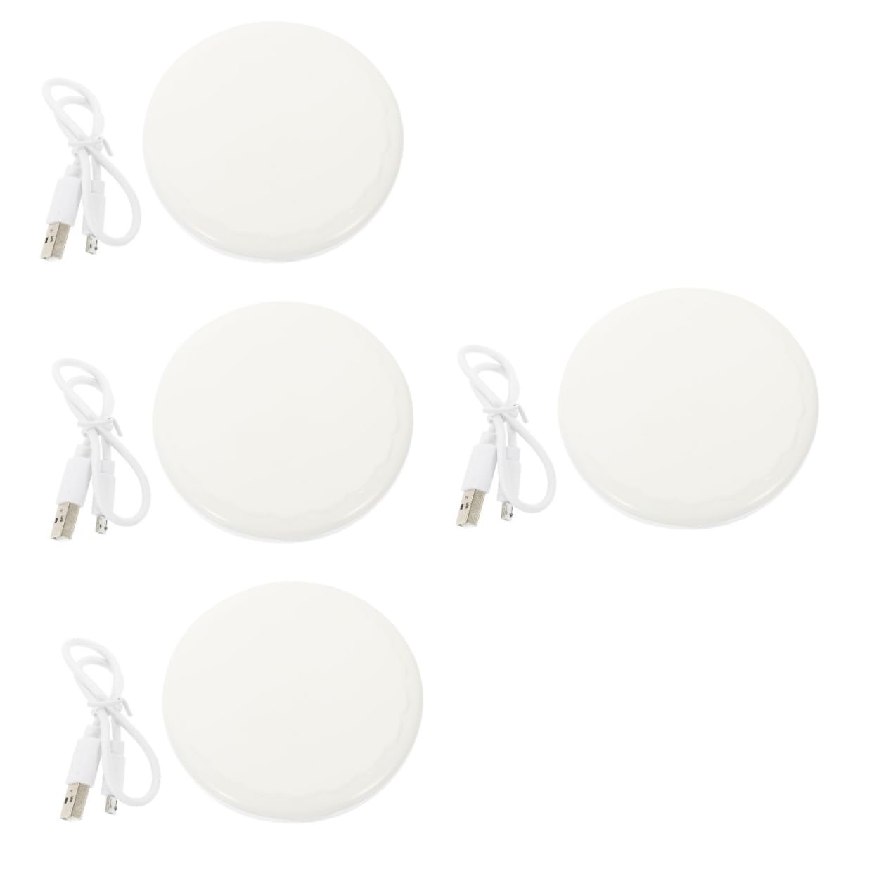 Зеркало Angoily Компактное Складное с подсветкой ABS Белое, фото №1 Зеркало Angoily Компактное Складное с подсветкой ABS Белое, фото №1