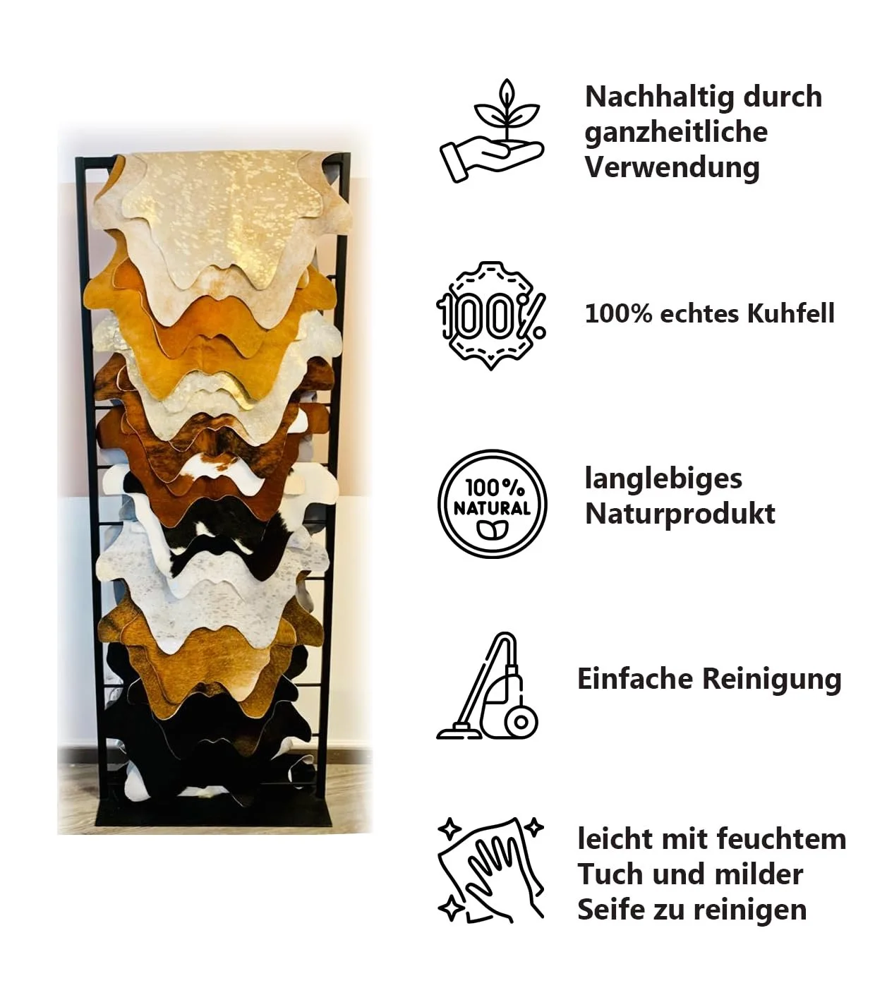 Ранер Real Cowhide Washable Square Silver Набір з 3 шт., фото №4 Ранер Real Cowhide Washable Square Silver Набір з 3 шт., фото №4