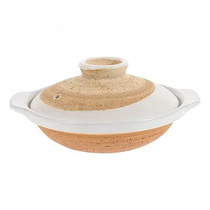 Каструля керамічна з кришкою термостійка антипригарна для газових плит - Фото 1