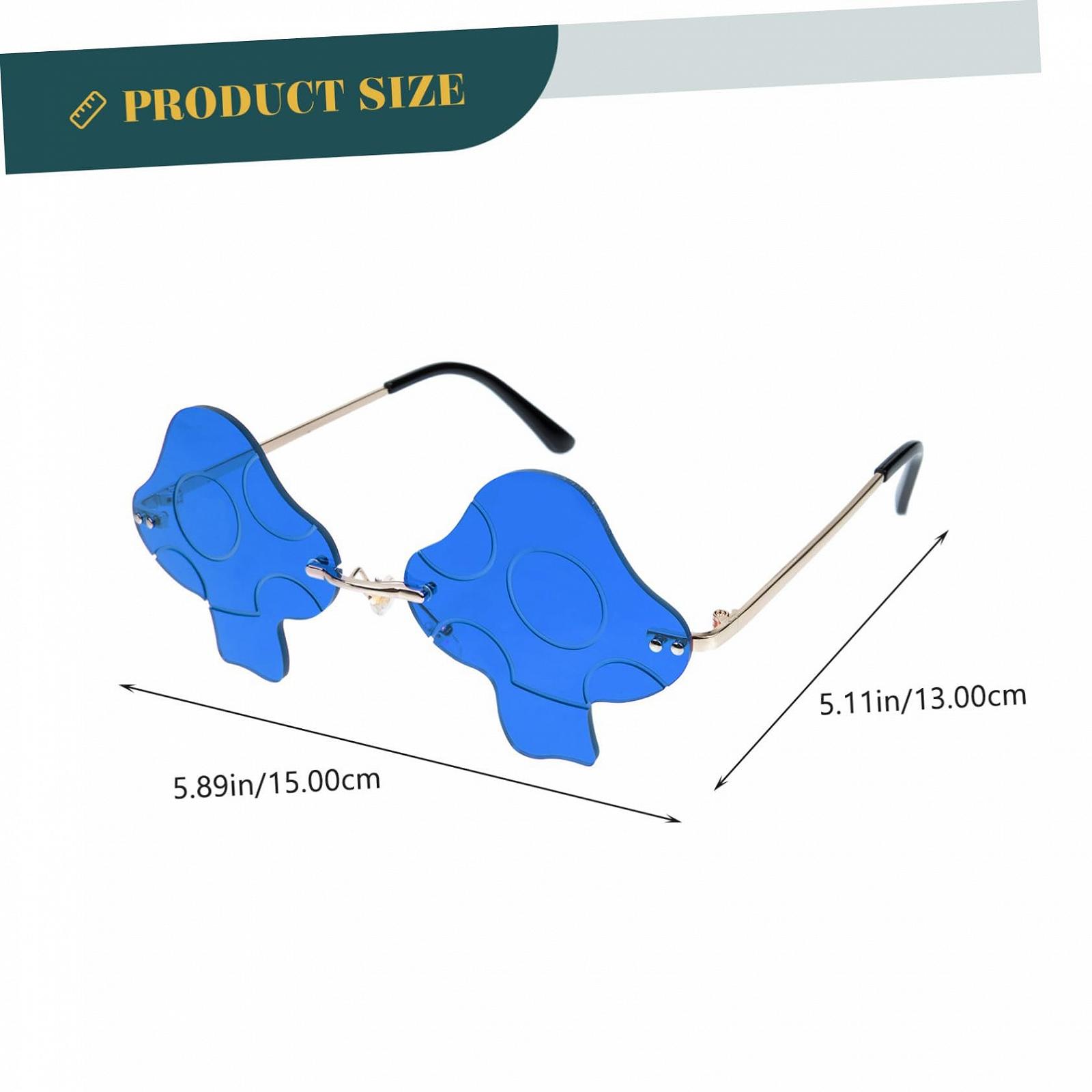 Сонцезахисні окуляри PACKOVE, Набір з 3 шт, Без оправи, Метал, синій, фото №7