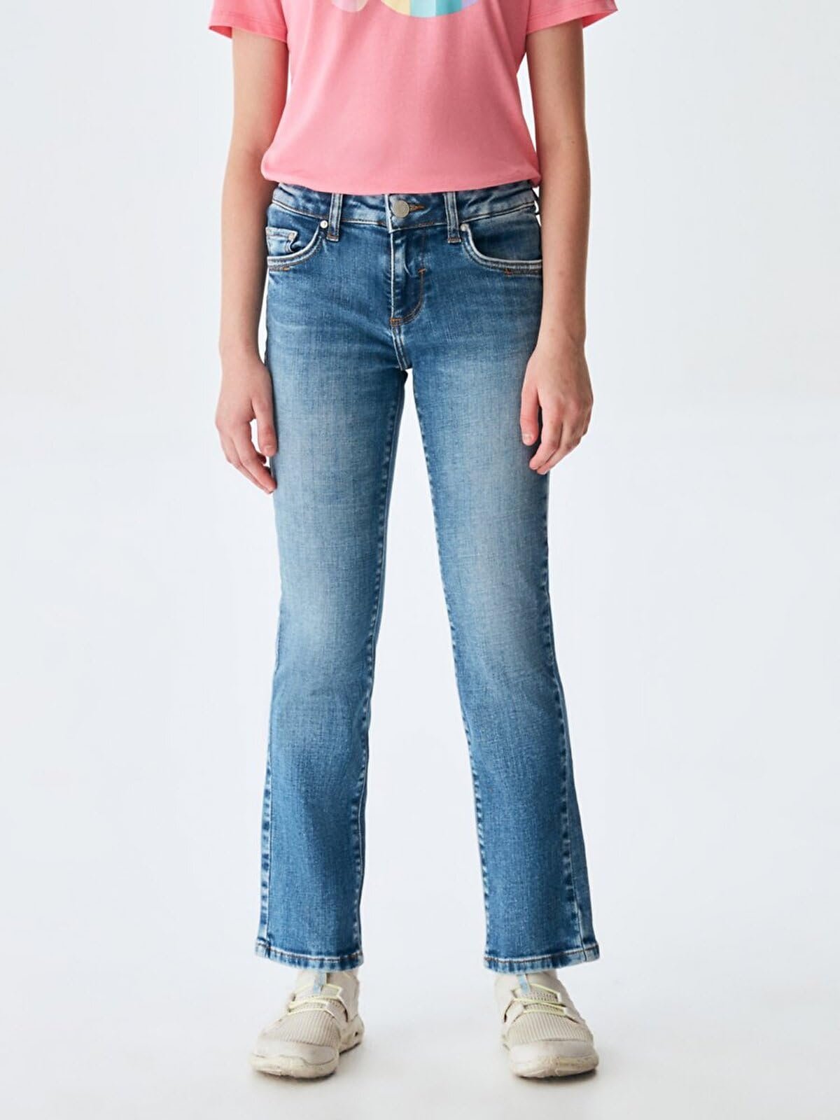 Джинси LTB Galina G для дівчат, блакитні, 164 EU, фото №3