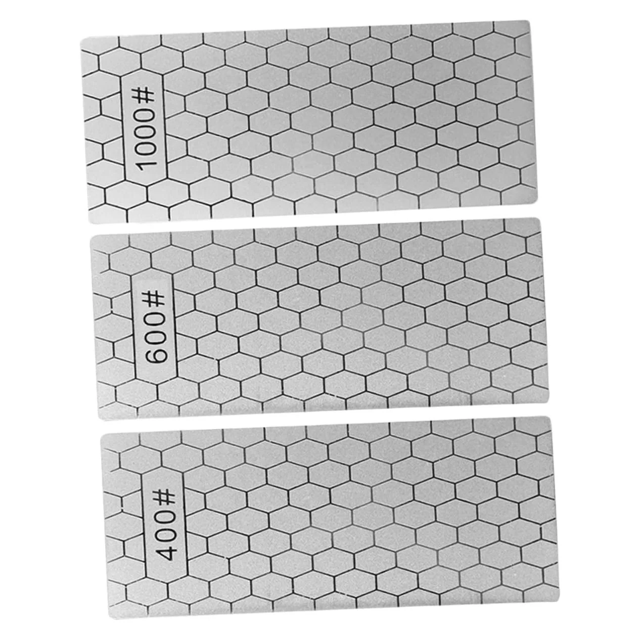 Набір інструментів для заточування ножів із 3 предметів круглий двосторонній з ручкою Diamond Silver, фото №1