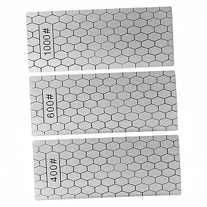 Купити Набір інструментів для заточування ножів із 3 предметів круглий двосторонній з ручкою Diamond Silver - Фото 1 Набір інструментів для заточування ножів із 3 предметів круглий двосторонній з ручкою Diamond Silver - Фото 1