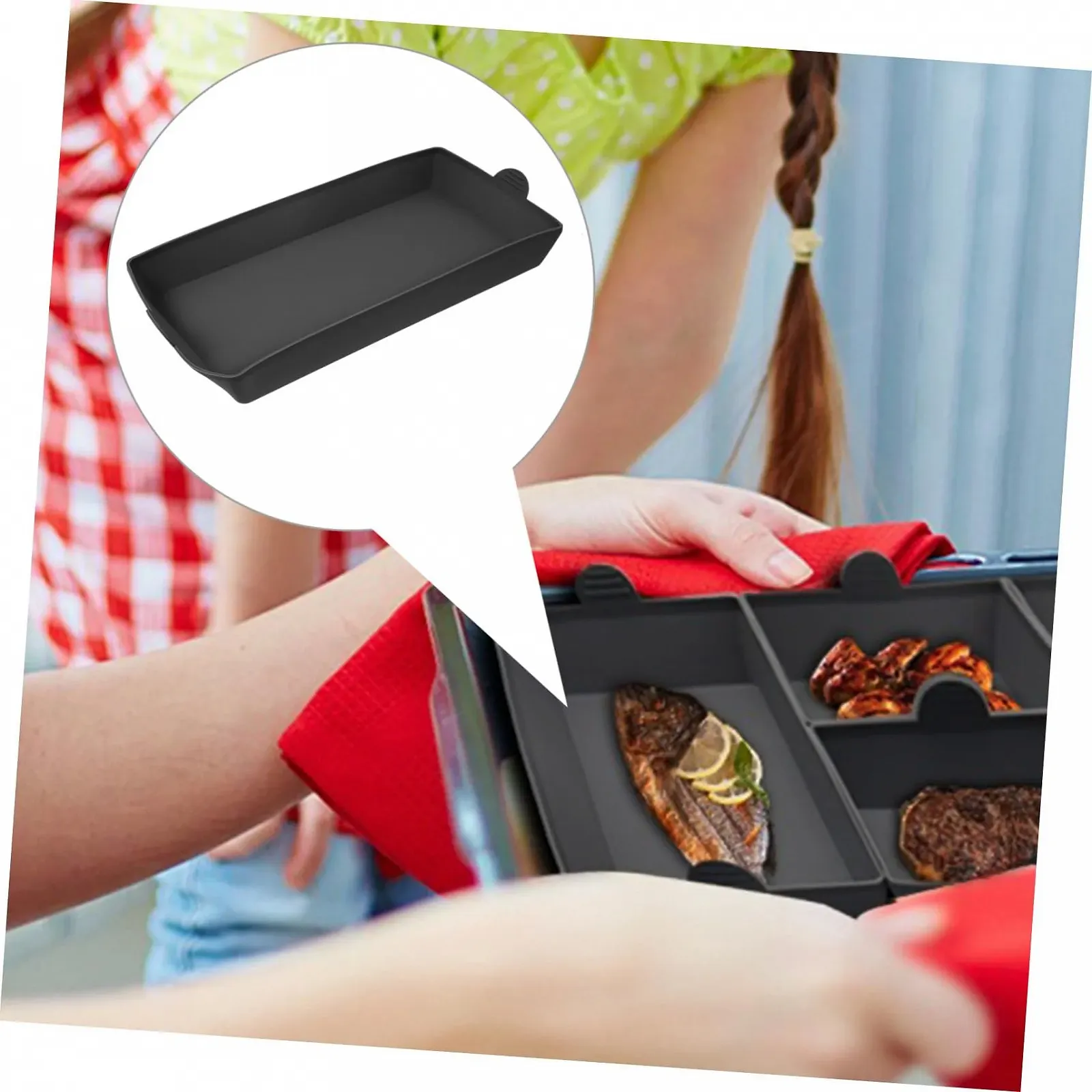 Форма для запікання Silicone Rectangular термостійка багаторазова антипригарна, фото №7