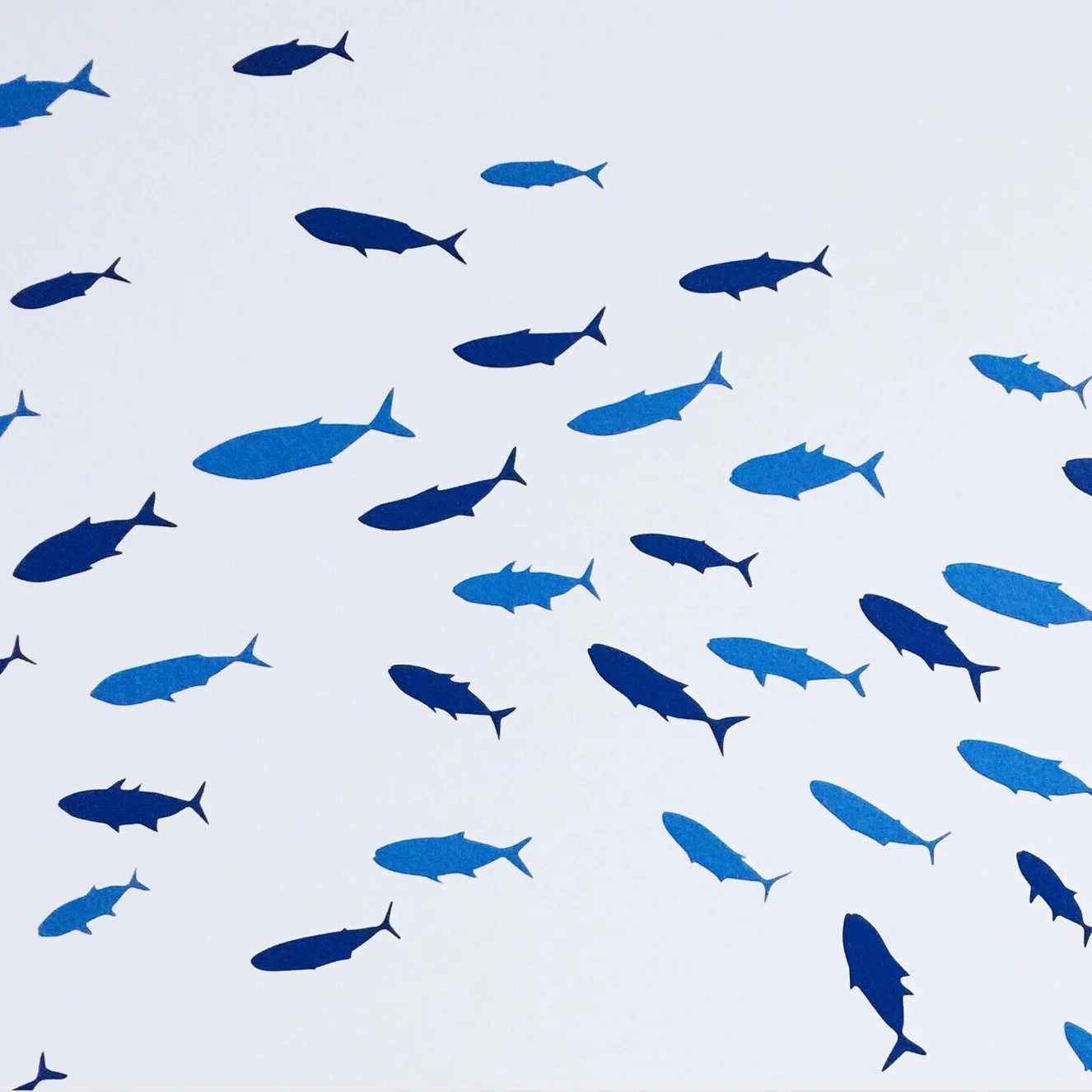 Наклейка на стіну WandSticker4U Fish Темно-синя, фото №3 Наклейка на стіну WandSticker4U Fish Темно-синя, фото №3