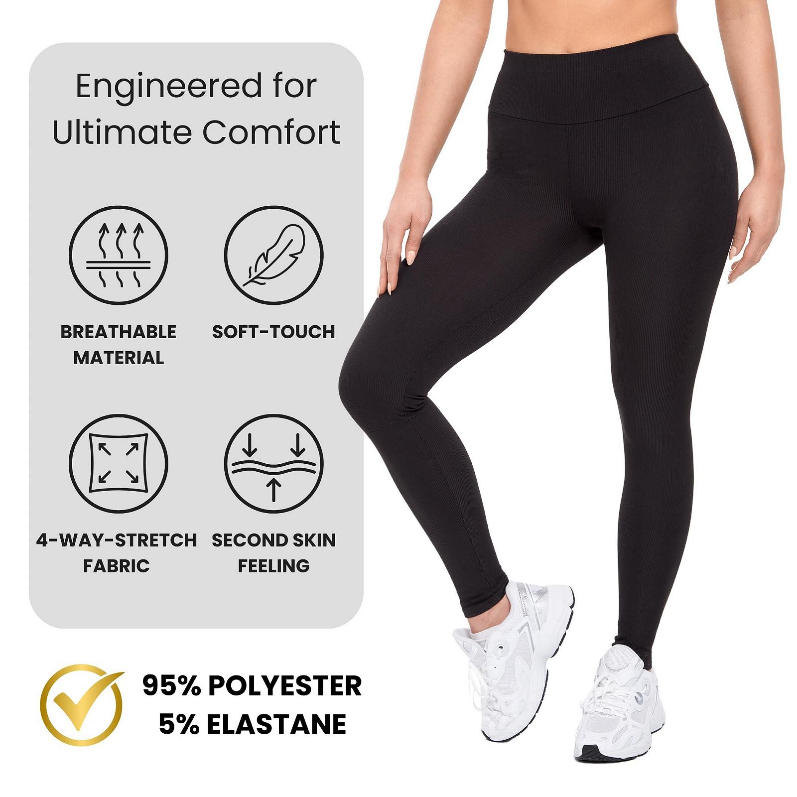 Леггинсы Softsail с высокой талией, ребристые, Push Up,Для йоги, эластичные,Для спортзала, контроль живота, спортивная одежда, дышащие и удобные, размеры S-XL, фото №4