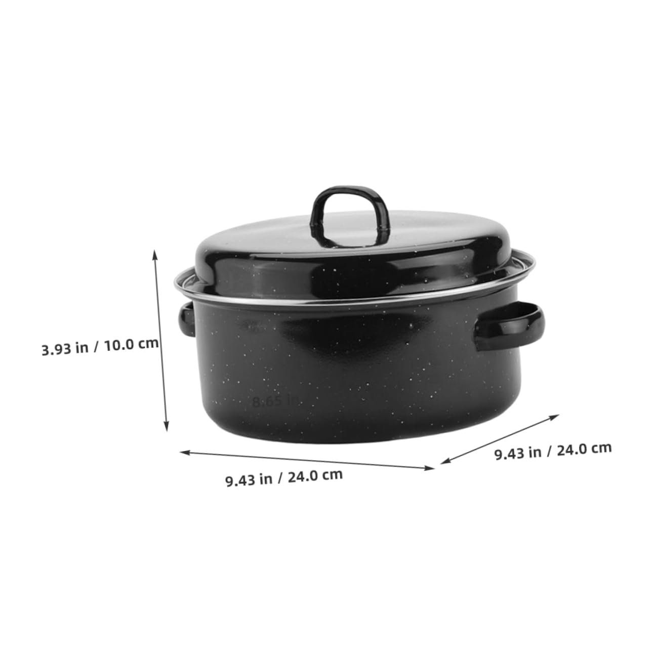 Жаровня Luxshiny 24 см емальована з кришкою термостійка, фото №3 Жаровня Luxshiny 24 см емальована з кришкою термостійка, фото №3