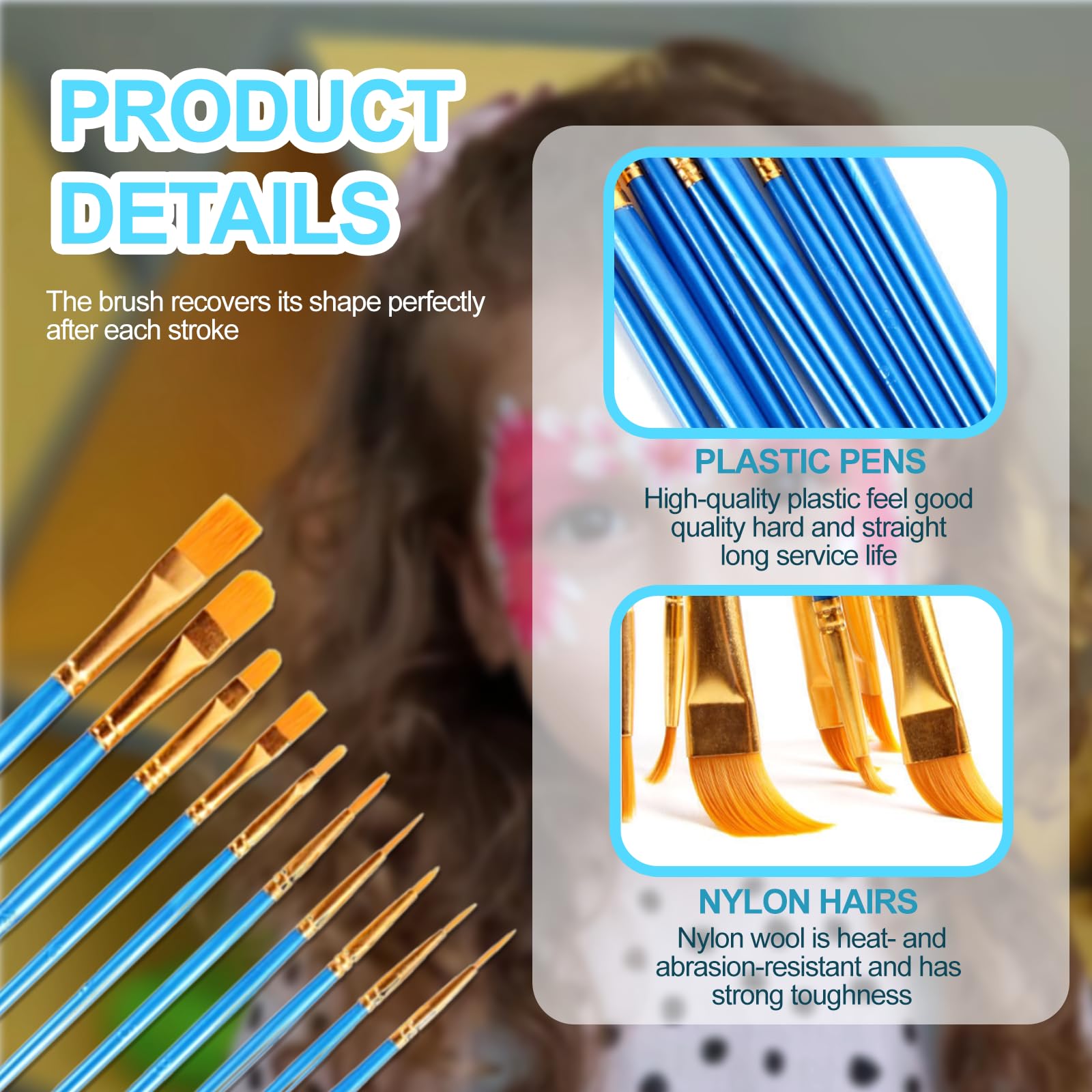 Набор кистей QTTRPCU 20-Piece детских для макияжа, фото №2 Набор кистей QTTRPCU 20-Piece детских для макияжа, фото №2