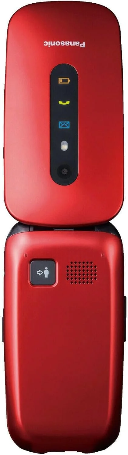 Телефон 2.4" Panasonic KX-TU456EXRE / 2G / 1-SIM / Bluetooth / FM / Камера 0.3Мп / 1000мАг / Кнопка підтримки / Англійська мова / Red, фото №8 Телефон 2.4" Panasonic KX-TU456EXRE / 2G / 1-SIM / Bluetooth / FM / Камера 0.3Мп / 1000мАг / Кнопка підтримки / Англійська мова / Red, фото №8