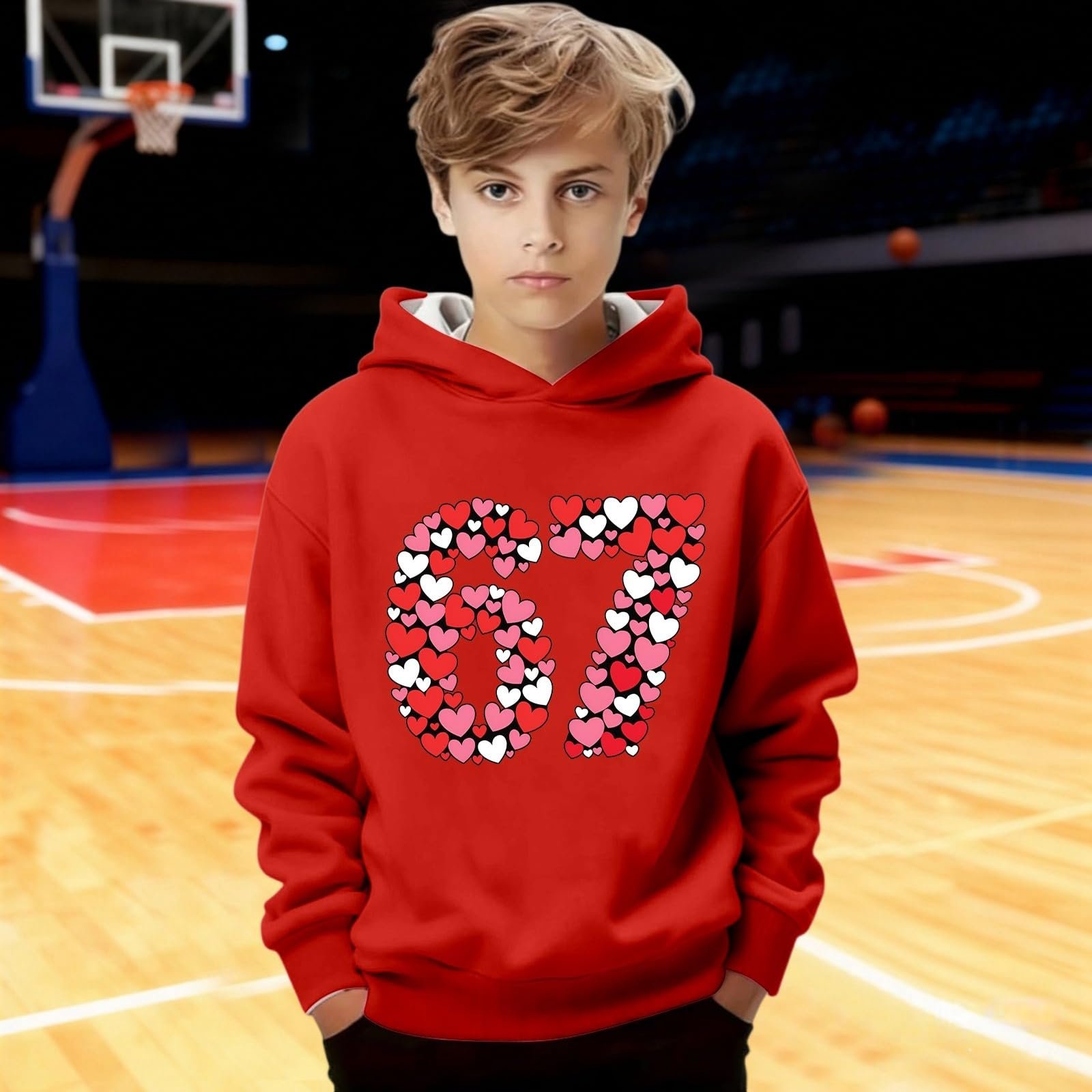 Детская теплая толстовка Худи для мальчиков Подростковая повседневная модная для девочек Удобная толстовка Спортивная толстовка для девочек Худи с капюшоном Уютная для школы и игр Лонгслив Свитшот, фото №3
