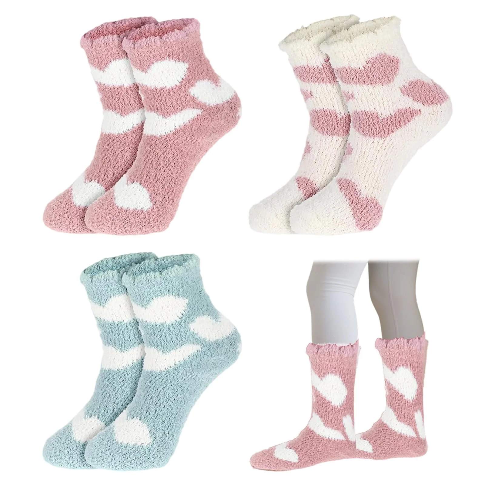 Шкарпетки Cuddly Socks Winter Heart Pattern 39-42, фото №1 Шкарпетки Cuddly Socks Winter Heart Pattern 39-42, фото №1