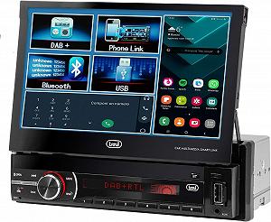 Купить Автомагнитола Trevi MDV 6380 DAB / 7" / Сенсорная / Apple CarPlay / Android Auto / Bluetooth / USB / AUX / SD slot / DAB+ / 1DIN - Фото 1 Автомагнитола Trevi MDV 6380 DAB / 7" / Сенсорная / Apple CarPlay / Android Auto / Bluetooth / USB / AUX / SD slot / DAB+ / 1DIN - Фото 1