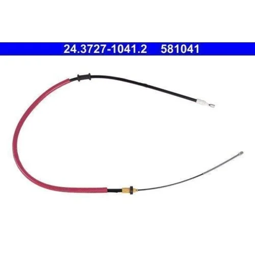 Трос стоянкового гальма ATE 24.3727-1041.2 для NISSAN RENAULT задній лівий, фото №2 Трос стоянкового гальма ATE 24.3727-1041.2 для NISSAN RENAULT задній лівий, фото №2