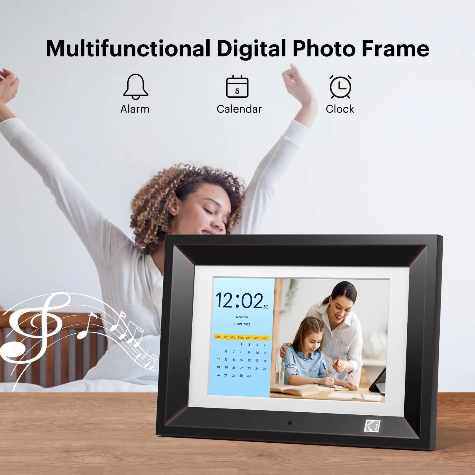 Цифровая фоторамка KODAK Electronic 10.1 дюйма IPS Screen USB SD Card Remote Control, фото №5