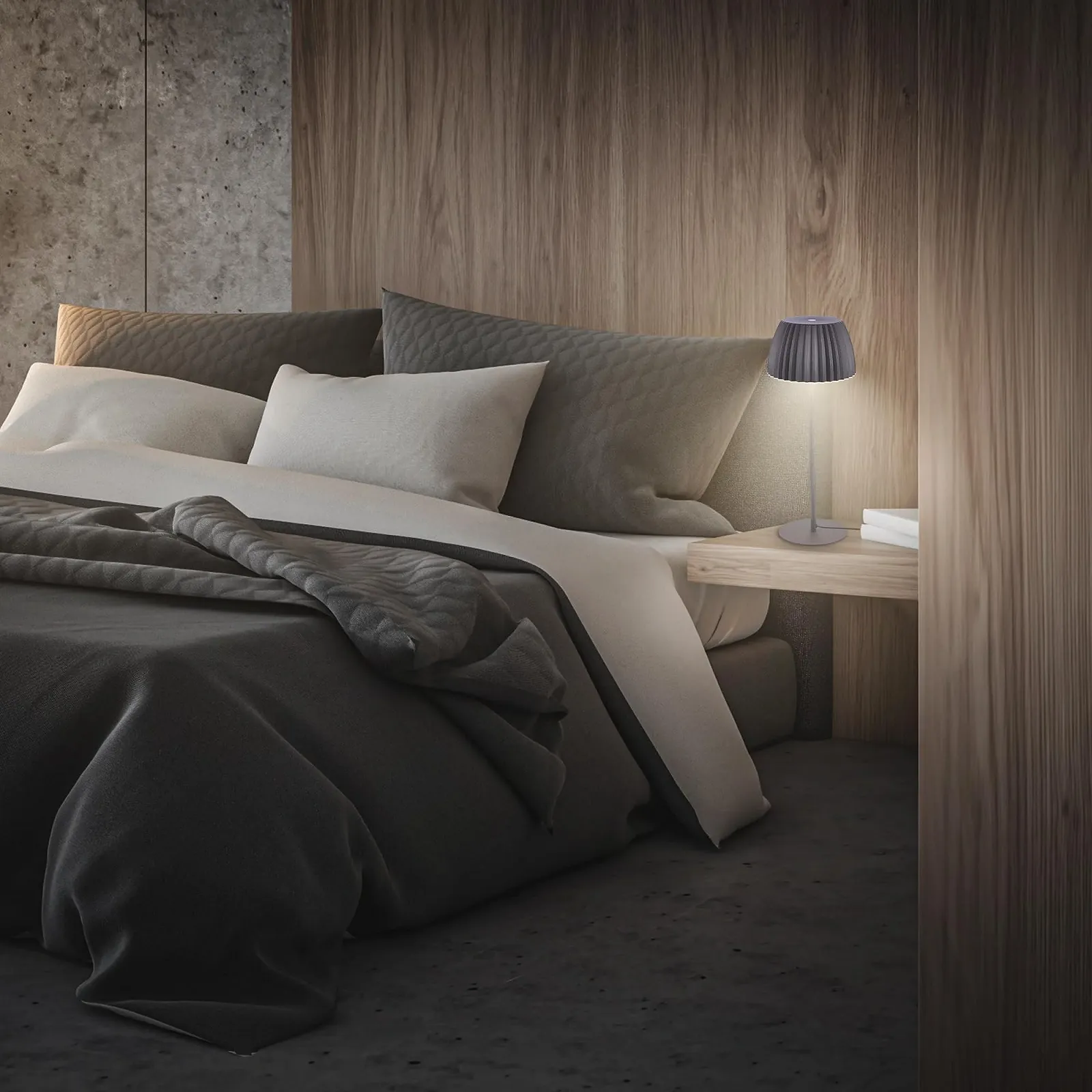 Настольная лампа BRILONER LED сенсорная регулируемая яркость теплый белый свет 14.3 x 36 см Антрацит, фото №3