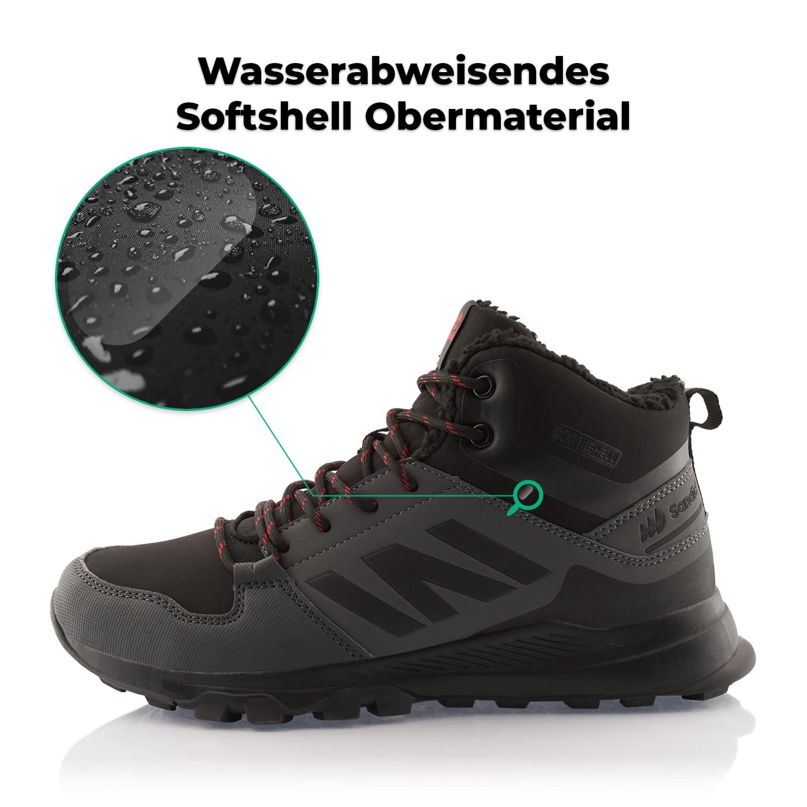 Черевики для хайкинга Fusskleidung® Утепленные зимние Ботинки Softshell, фото №2