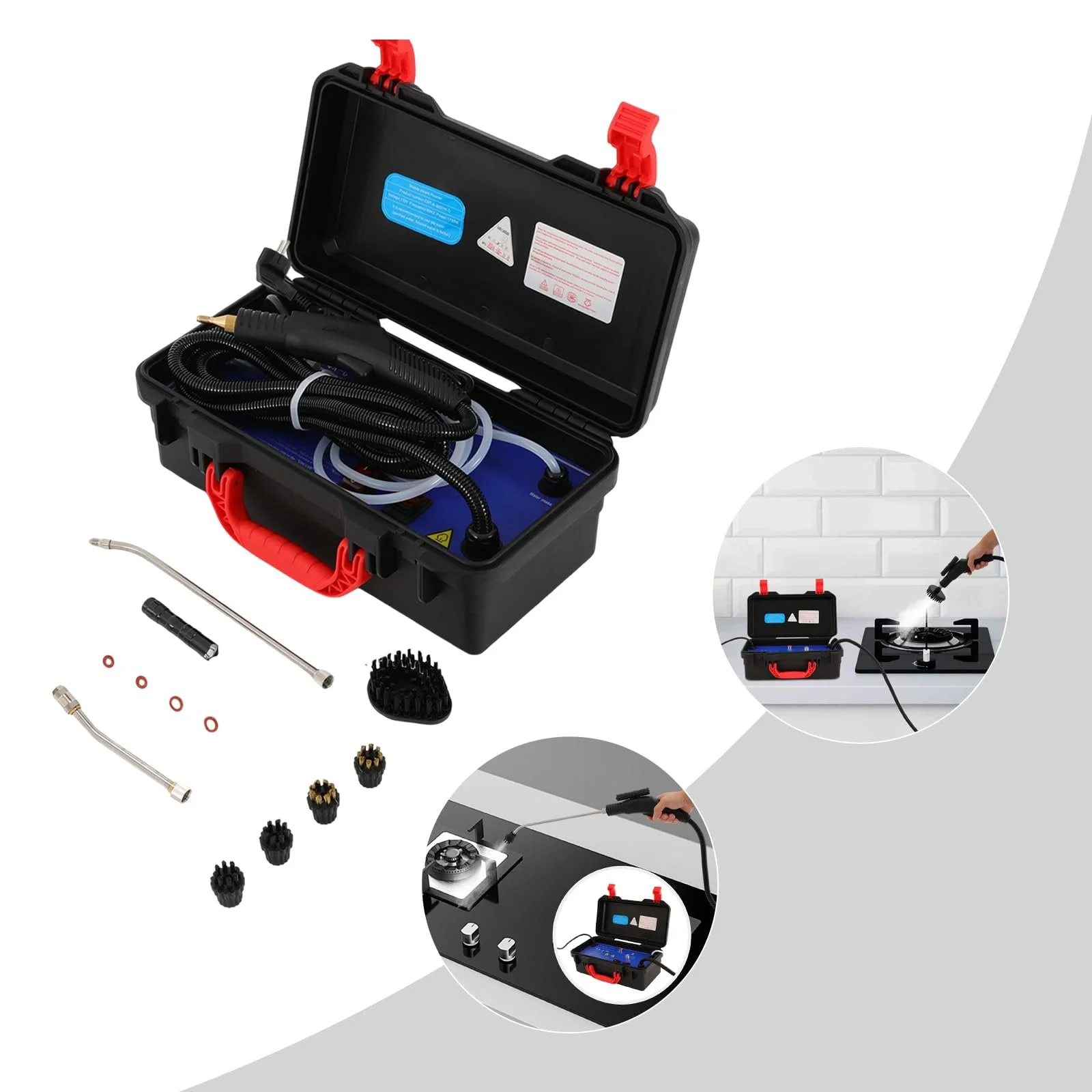 Ручний пароочисник 3000 Вт 220 В 50 Гц 6 швидкостей, фото №8