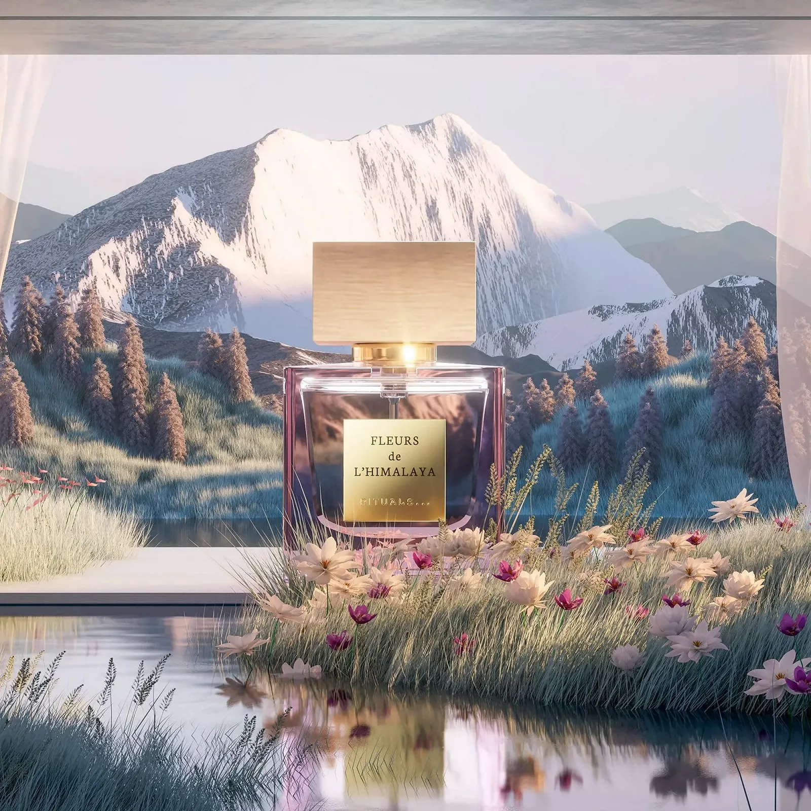 Парфюмированная вода RITUALS Fleurs de L'Himalaya Дикая Орхидея, Гималайский Пион, Хлопковый Мускус 50 мл, фото №2 Парфюмированная вода RITUALS Fleurs de L'Himalaya Дикая Орхидея, Гималайский Пион, Хлопковый Мускус 50 мл, фото №2