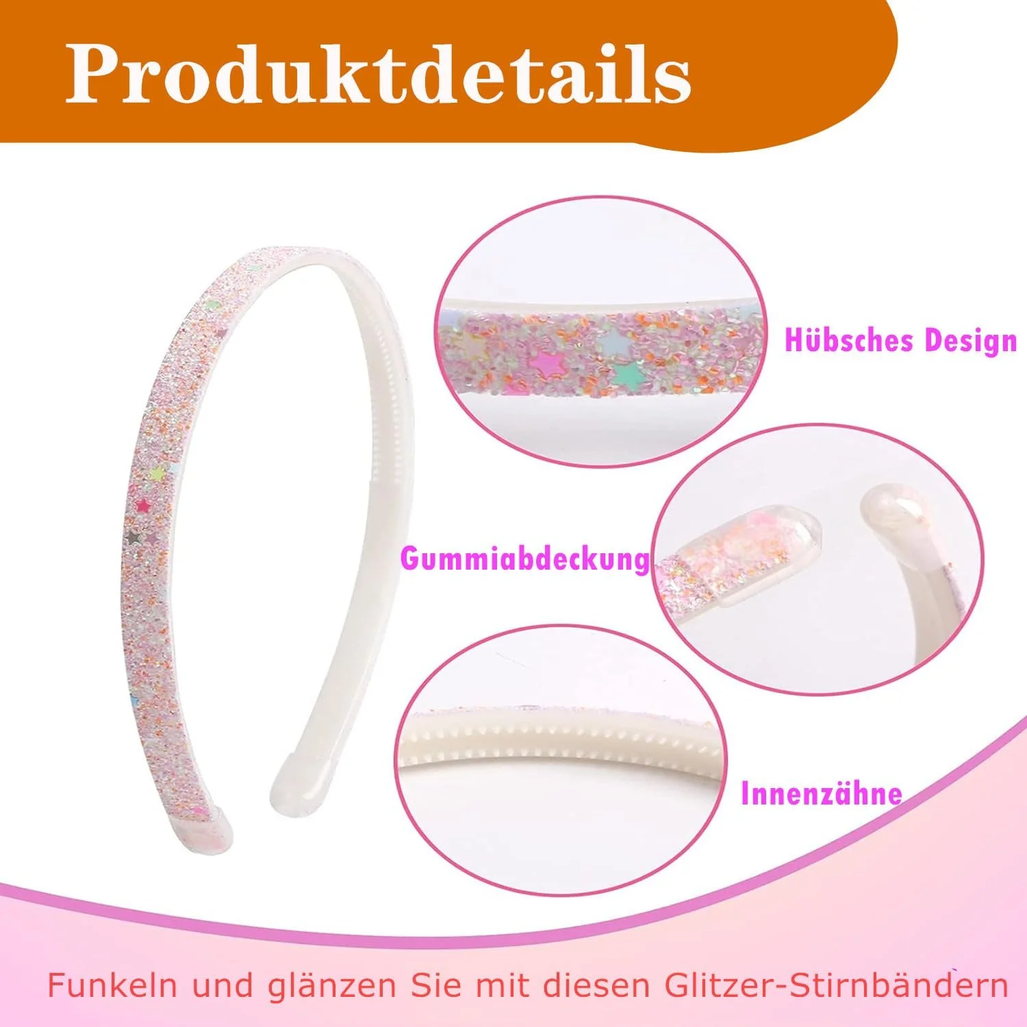 Обруч Блискучий, Набір з 5, фото №3