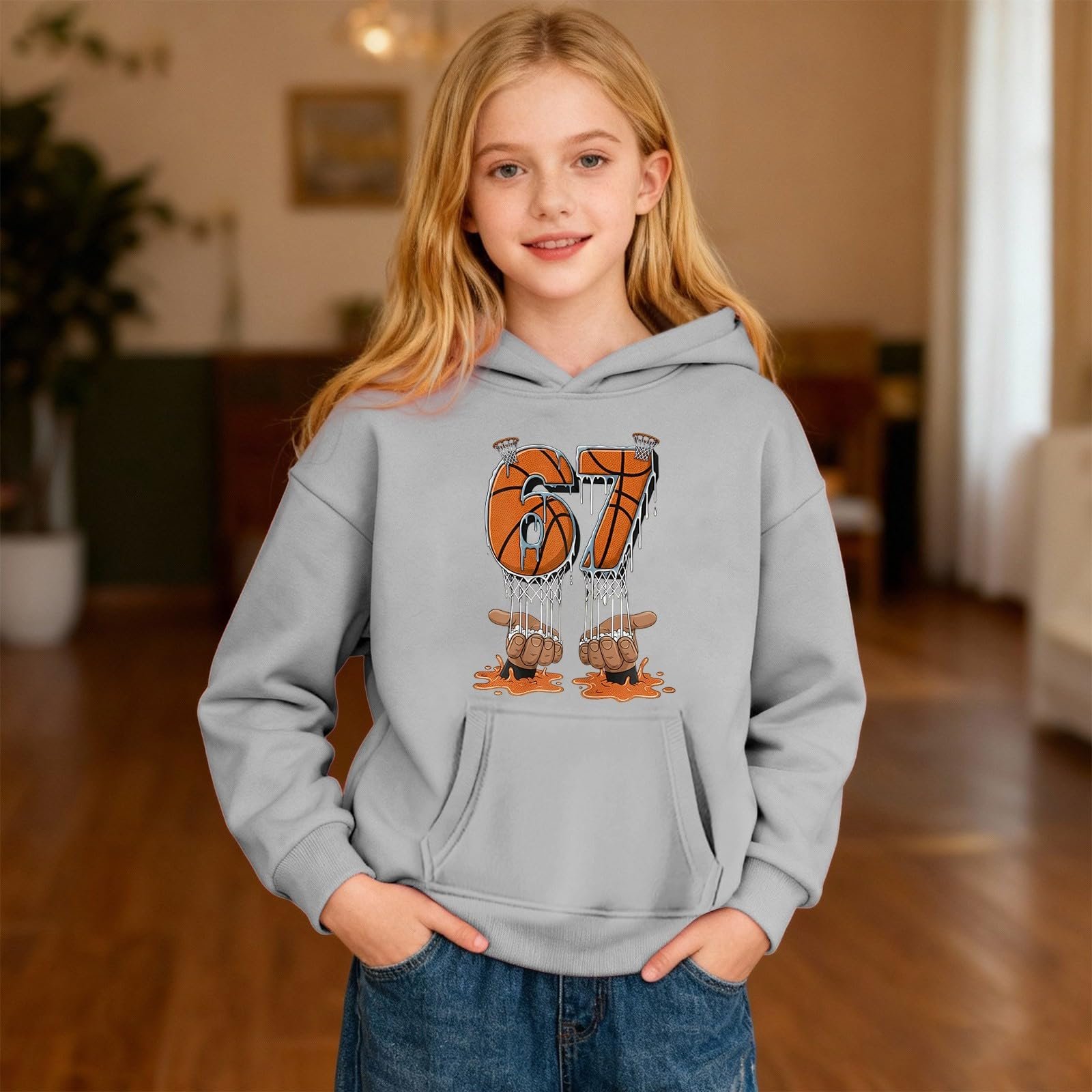 Худі Generisch Різдвяний 67 Funny для хлопчиків і дівчаток, фото №3