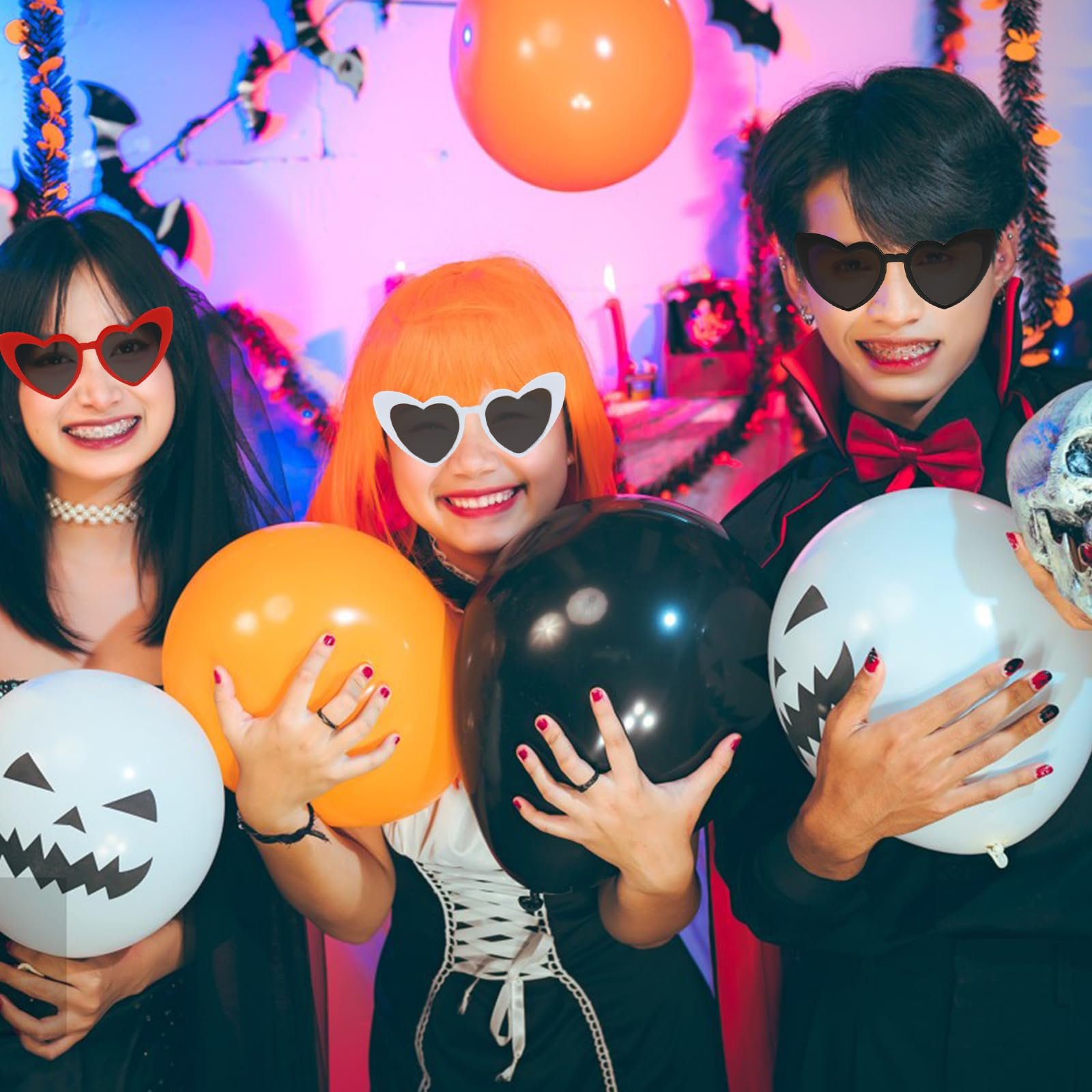 Очки Сердце YHSKJCD Вечерние Разноцветные 6 пар, фото №5