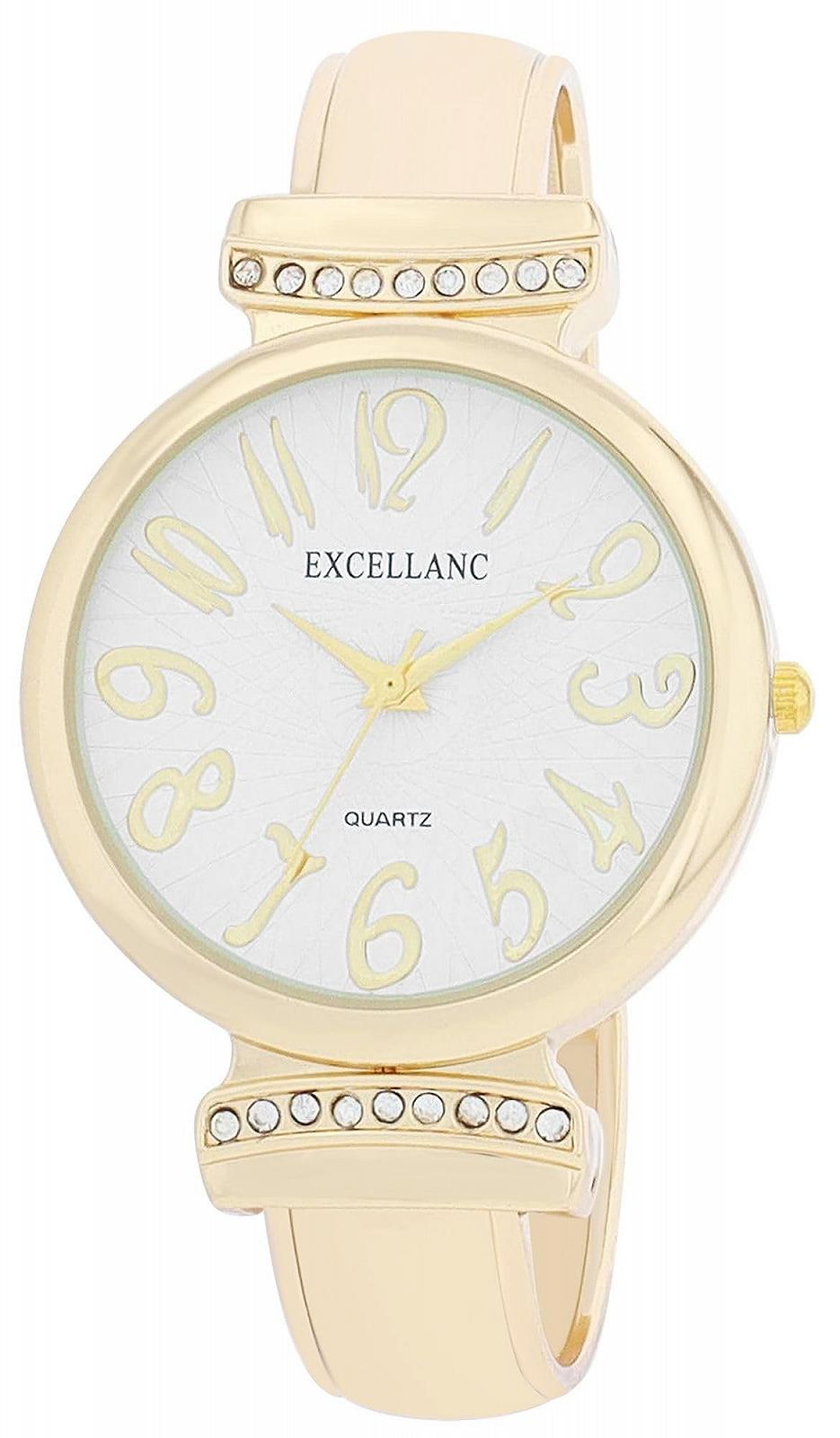 Жіночий годинник Excellanc Металевий браслет-манжета, Легкочитаємі цифри, фото №1