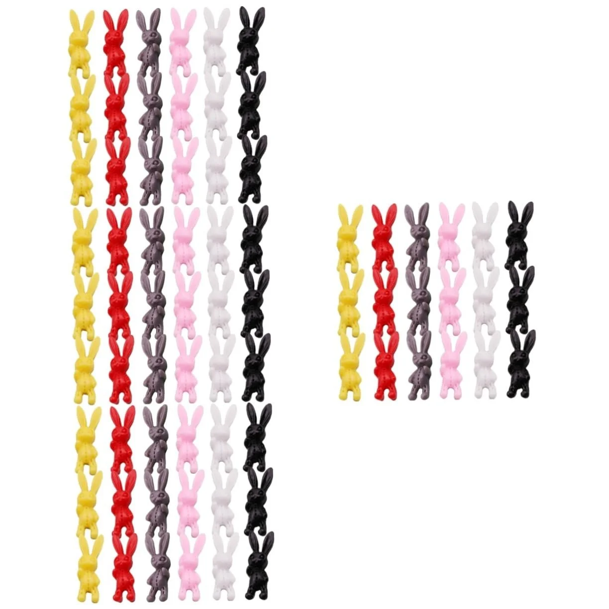 Прикрасы для ногтей Кролик WOONEKY 240 шт., Планета, 3D, Кролик, смола, фото №1