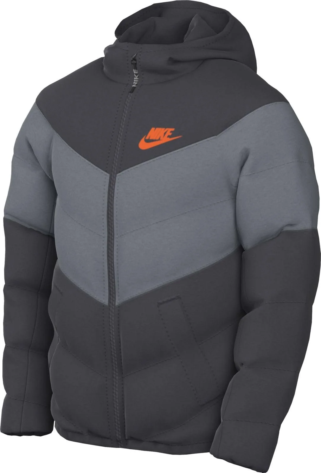 Куртка Nike Унісекс з капюшоном та синтетичним наповнювачем для старших дітей, фото №1