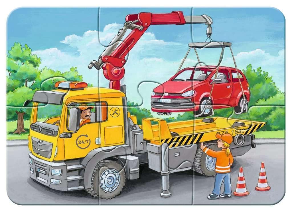 Пазл Ravensburger Children's Puzzle 05631 My Emergency Vehicles 2, 4, 6, 8 элементов My First Puzzle для детей от 2 лет, фото №4