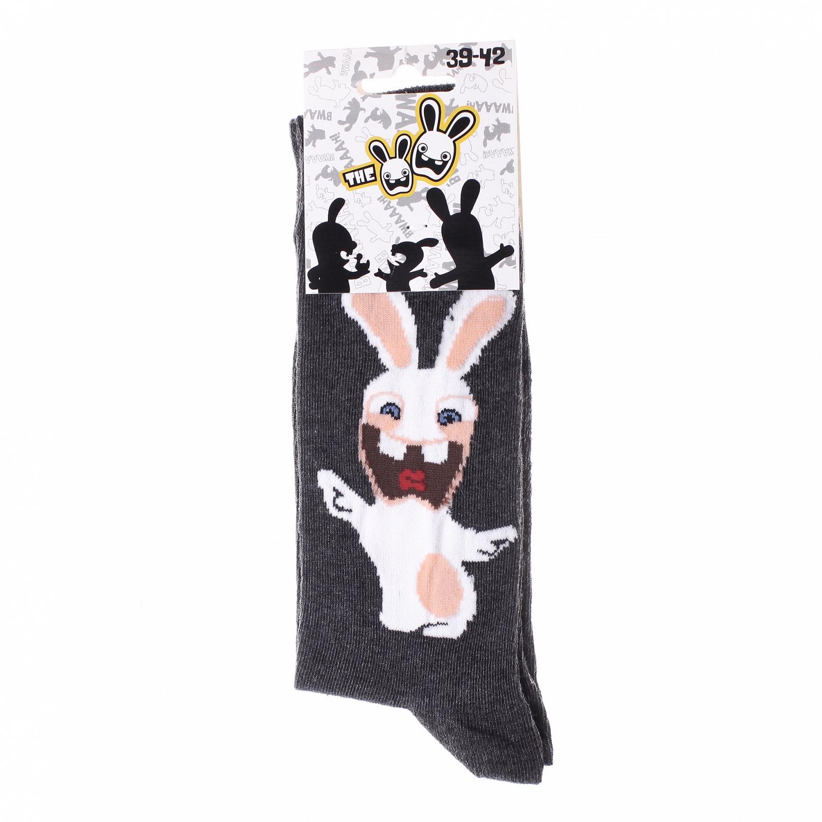 Носки LAPINS CRETINS LAPIN BRAS OUVERT Серый 39-42, фото №2