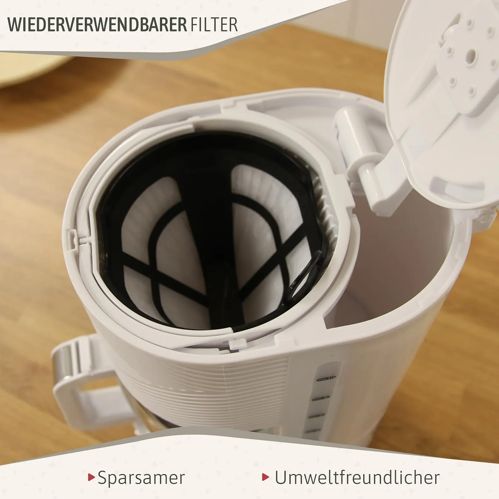 Капельная кофеварка briebe Elegance 10 чашек 1.25 л Белая, фото №4