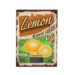 Кухонні ваги Kasanova 1 Lemon 5 кг Скляні Цифрові - Фото 1