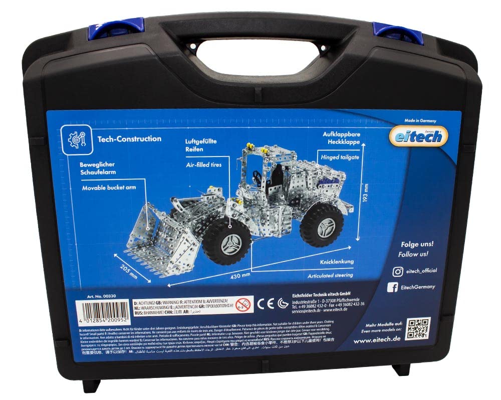 Набір Eitech 00330 Металевий Конструктор Навантажувач 1500 Частин 43 см, фото №8 Набір Eitech 00330 Металевий Конструктор Навантажувач 1500 Частин 43 см, фото №8