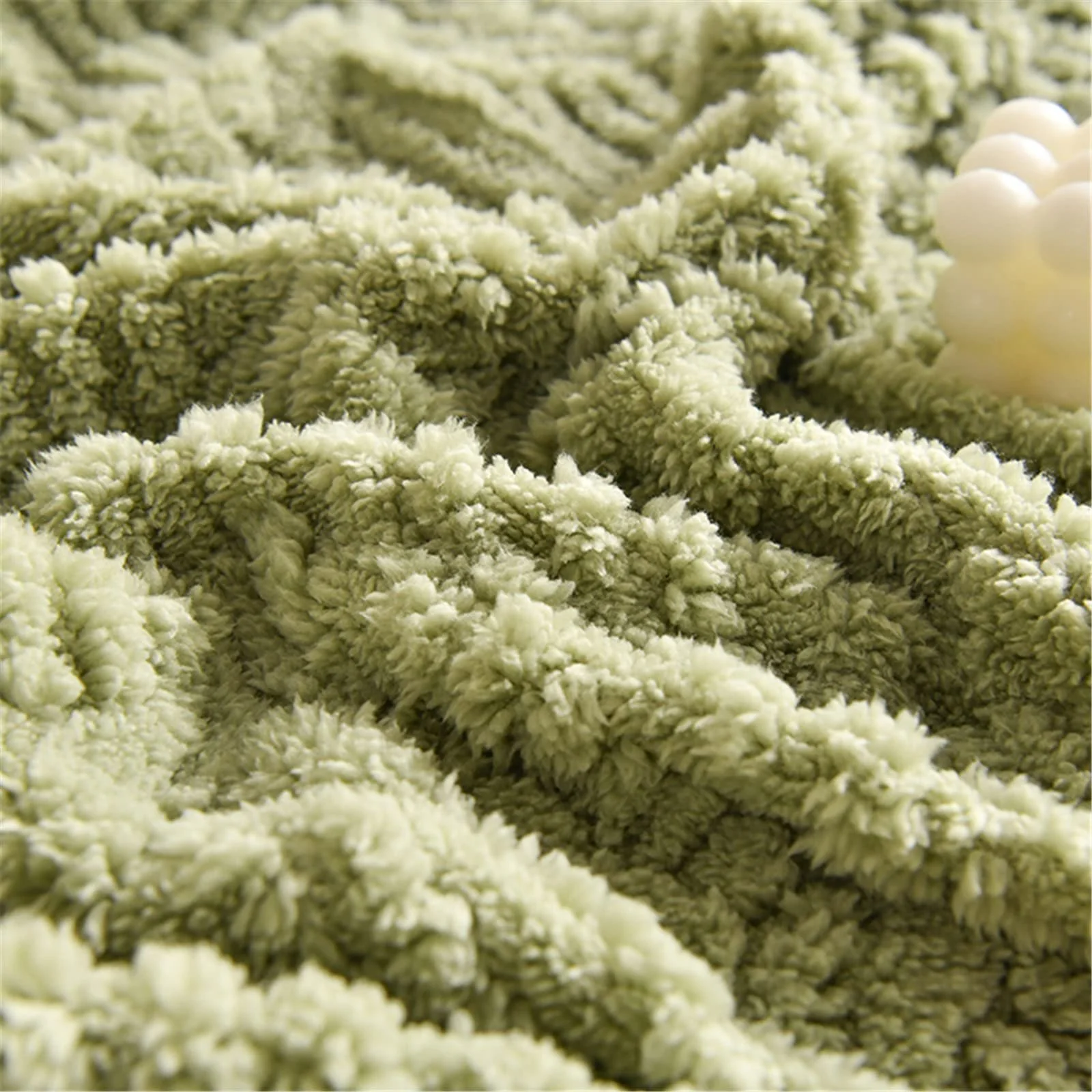 Одеяло Hayisugal Sherpa Cuddly, Пушистое одеяло для сна, Супер мягкое флисовое одеяло как одеяло для дивана, Покрывало или одеяло, Одеяло для дивана, Зеленое, 200 x 230 см, фото №9