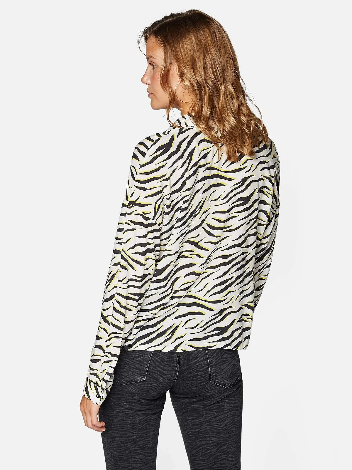 Рубашка Mavi С принтом Цвет античный белый, XS, фото №3 Рубашка Mavi С принтом Цвет античный белый, XS, фото №3