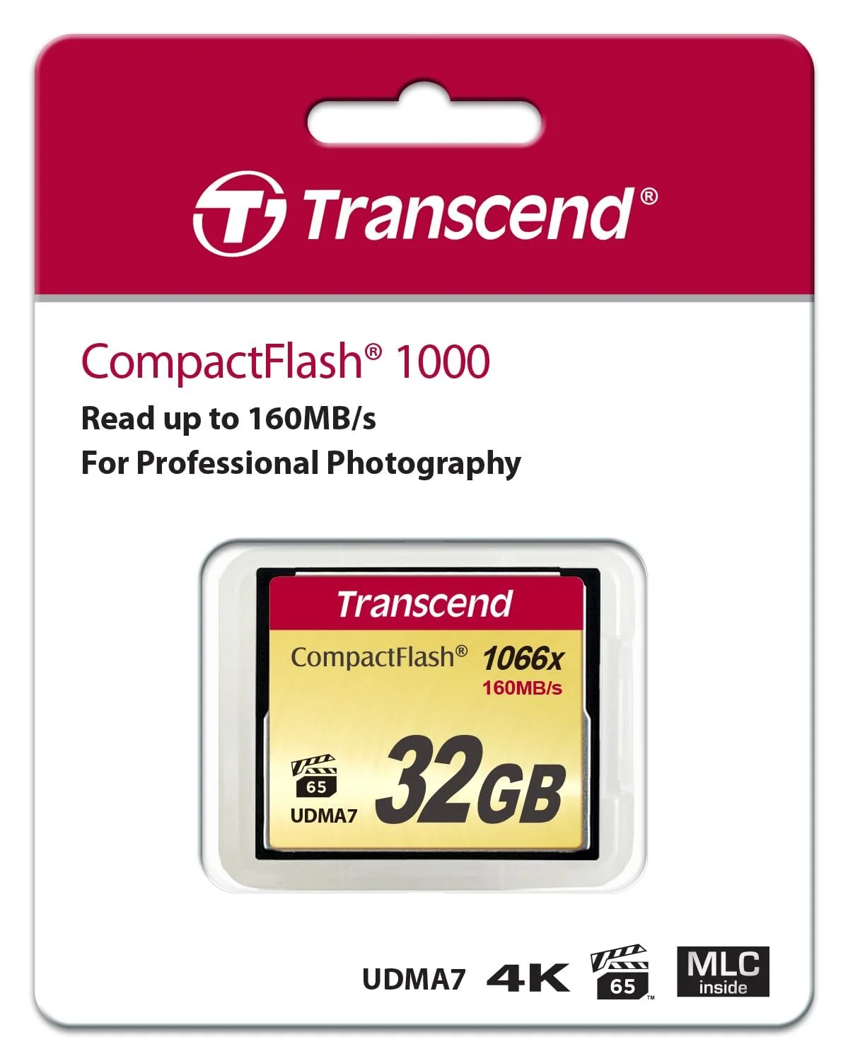 Memory Card Transcend CompactFlash 1000 32GB 160/120 МБ/с, фото №4 Memory Card Transcend CompactFlash 1000 32GB 160/120 МБ/с, фото №4