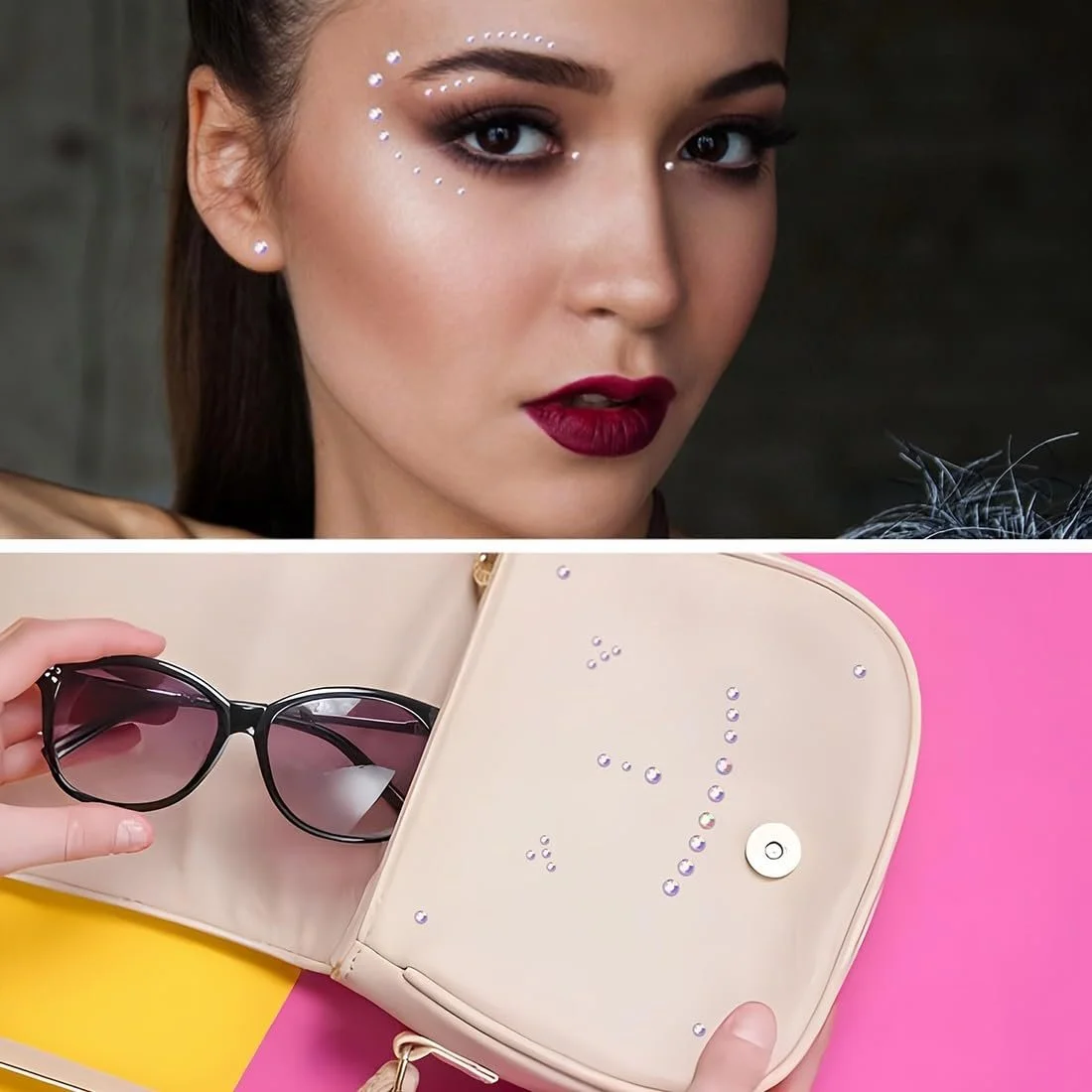 Набір Самоклеючих Блискучих Стразів Кристалічні Стрази, фото №4