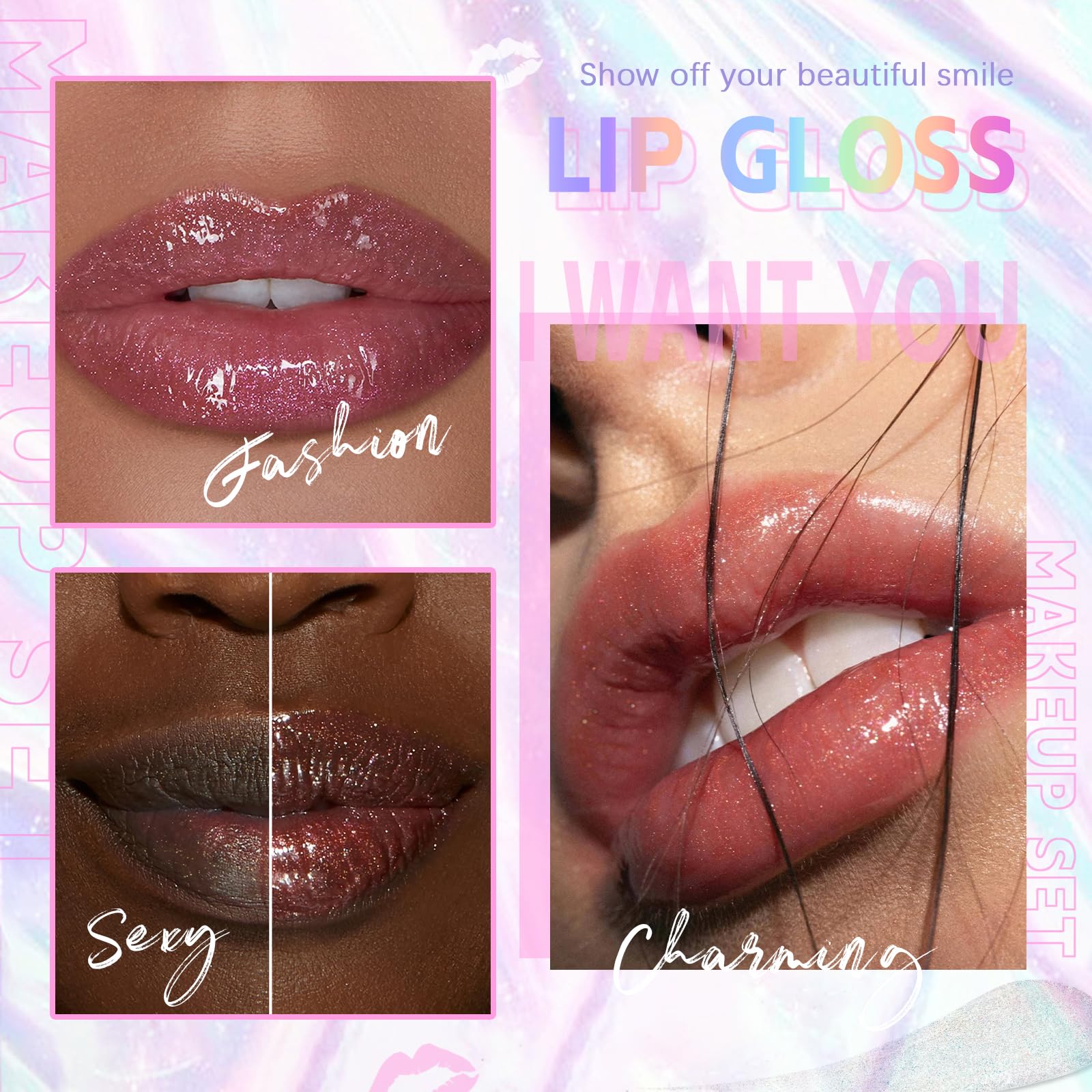 Набор Likesing из 2 блесков для губ Lip Oil Glitter 24 часа Красный, фото №4