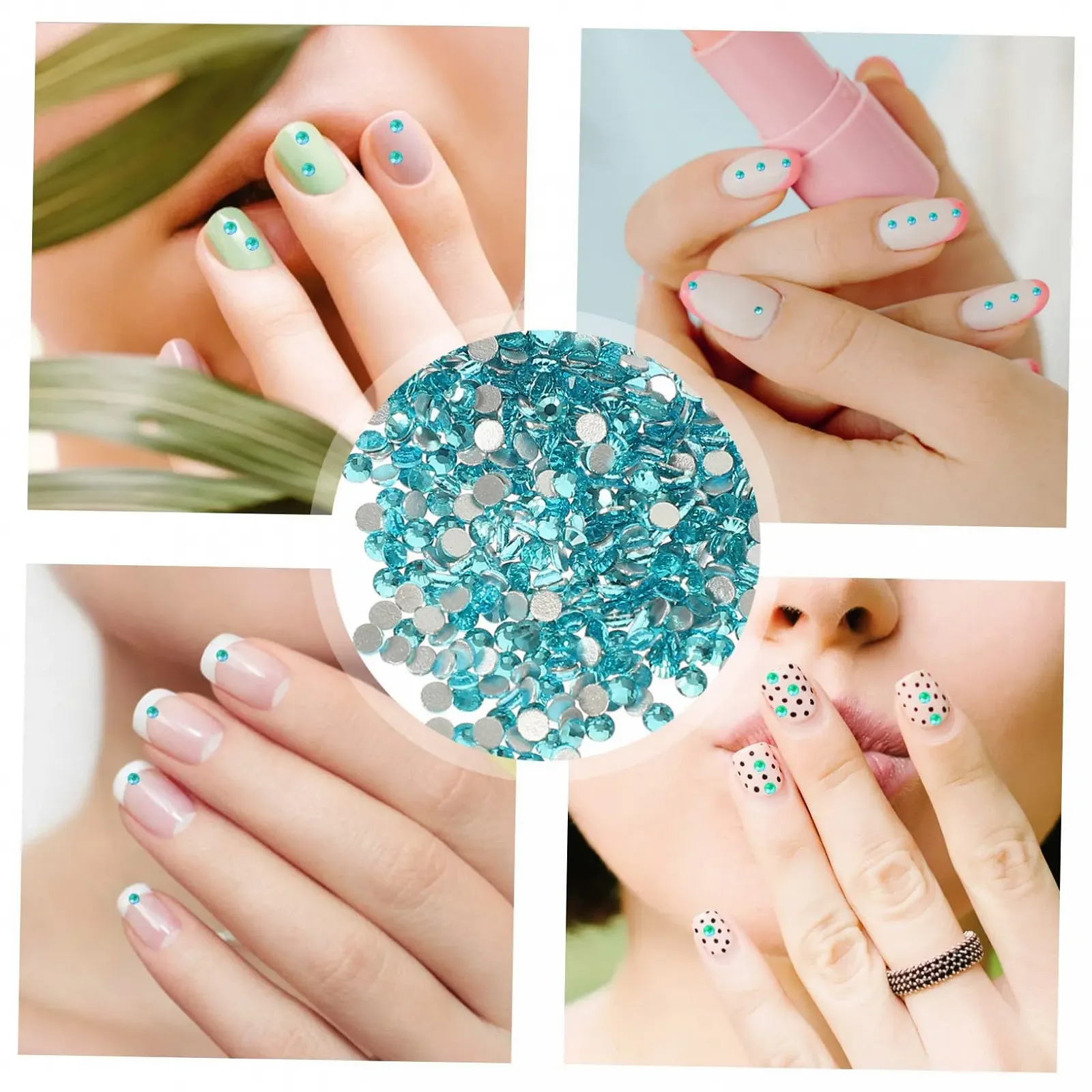 Стрази для нігтів COHEALI 2 набори Кришталеве скло, скляні, фото №8