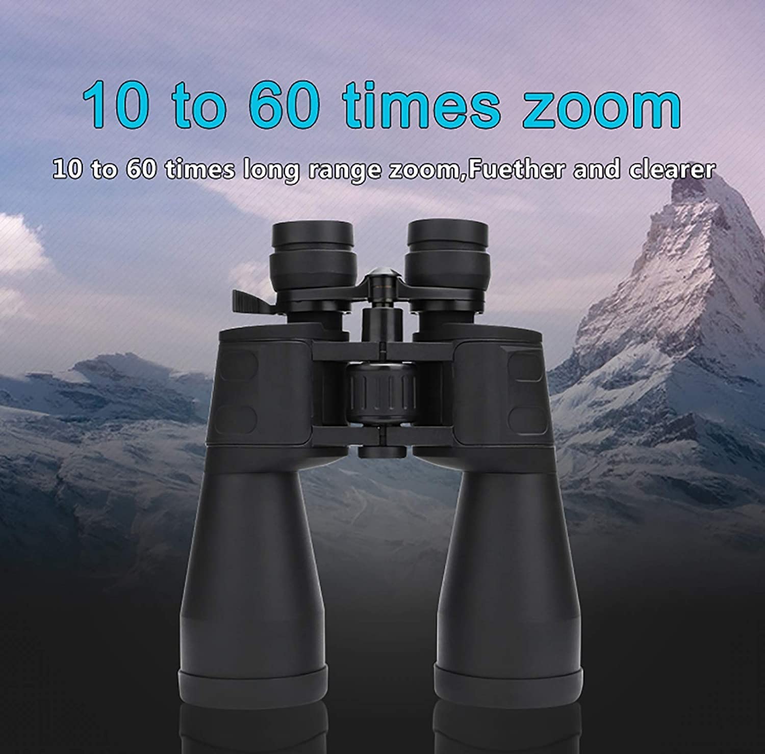 Бинокль CAZARU 10-380x100 Большое Увеличение Большой Диапазон Зума 10-60X Профессиональный HD Зум Водонепроницаемый Черный, фото №3
